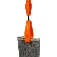 Clip de plástico de 6 piezas, clip para guantes antipérdida para exteriores, utilizado para enganchar y proteger equipos y herramientas pequeñas necesarias para diversas operaciones, como cascos, guantes, juegos de herramientas, etc. - Naranja - Ver 4