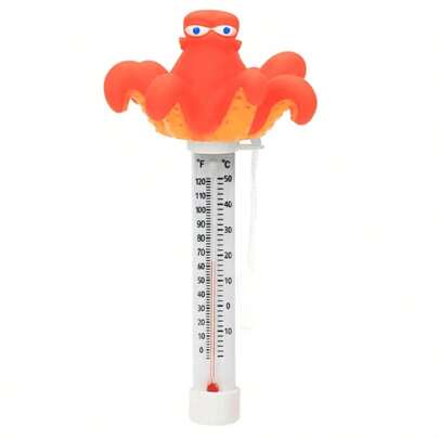 Cute Animal Series Swimming Pool Thermometer, Octopus Swimming Pool Temperature Meter, Small Octopus