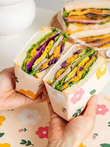 50/100pcs Greaseproof Paper Liners, Sandwich, Fries, Burger And Fries Food Packaging Paper, Sandwich Wrapping Paper, Grease-Proof