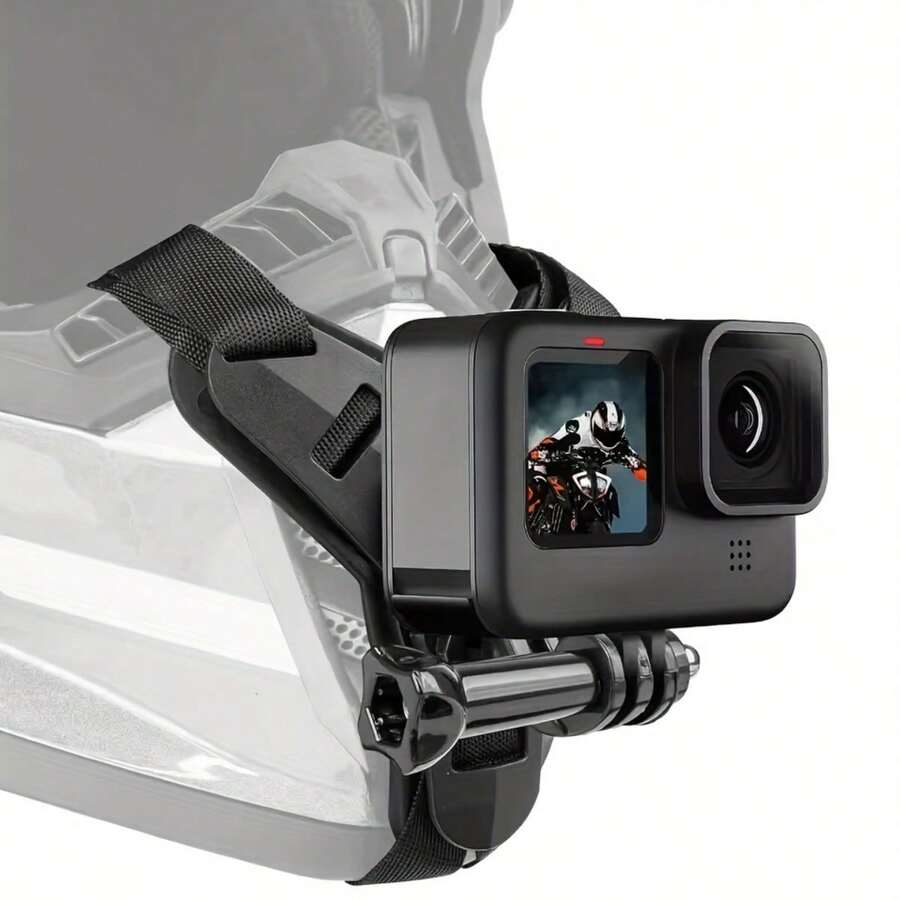 Motorcycle Helmet Chin Strap Front Mount For Hero 13 12 11 10 9 8 7 6 5 4 3 Action Camera Universal