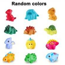 No Hole Bath Toys, Light Up Dinosaur Set, Bathtub Floating Water Toys, Great Gifts For Bathroom Water Tub Games Pool Party - Multicolor - View 4