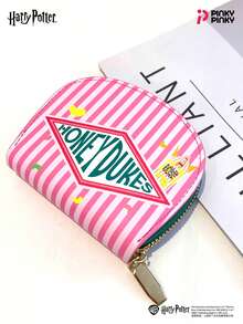 Harry Potter 哈利波特主题迷你钱包，霍格沃茨糖果设计，短款钱包，适合通勤、外出、聚会、圣诞节、万圣节、生日等场合，是送给女性和上班族的理想礼物。 - 彩色 - 查看 6