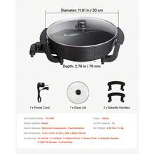 Electric Hot Pot, 1360W 5 L Double-Flavor Shabu Shabu Pot, Non-Stick Electric Cooker With Divider, Clear Glass Lid, Temperature Control, Chinese Hotpot For 6-10 People Family Dinning & Party - Xem 7
