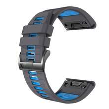 Dây đeo đồng hồ Quick Fit 22/20/26mm tương thích với Garmin Tactix 8 47/51mm/Descent G2/Mk3/Mk3i 43/51mm/Enduro 3/2/Fenix8 47/51/43mm/Fenix E/7/7x/7s/5S/5/5X Plus/6S/6/6XPro, Dây đeo đồng hồ thể thao bằng silicon mềm cho Forerunner 965/Quatix 7/7pro/Epix Pro 42MM - A - Xem 15