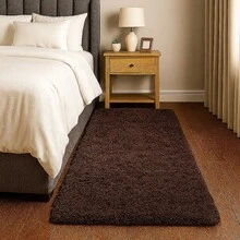 Soft Plush Extra Soft Runner Rug 2 Meters X 60 Cm - 鏽棕色 - 查看 1