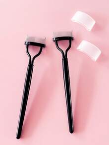 Pente para cílios 2 em 1 em aço inoxidável, escova para cílios, separador de cílios, pente para cílios com tampa, ferramentas profissionais para pentear cílios e remover grumos, ferramenta para pentear cílios em formato de leque para maquiagem dos olhos, extensão de cílios, gel para cílios, ferramenta para extensão de cílios com design curvo, conjunto de maquiagem para cílios feminino, aplicador de cílios não irritante, cria cílios perfeitos, compacto e portátil para viagens, maquiagem, barato, decoração de quarto, penteadeira, viagens, quarto, acessórios de maquiagem, barato, lembrancinhas, maquiagem, ferramentas de maquiagem, coisas baratas, presentes, presentes para mulheres, presentes de Natal