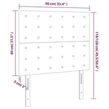 vidaXL Testiera a LED Grigio Scuro 90x5x118/128 cm in Tessuto