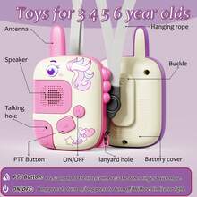 2pcs :Unicorn Walkie Talkies Toys For Girls And Boys,Birthday Gifts For 3+ Years Old, Camping Outdoor Games,Christmas Stocking Stuffers For Girls Kids,Interactive Role-Playing Toy