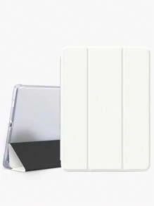 白色涂漆亚克力透明后盖，防震，适用于 iPad 第 7 代、第 8 代（10.2 英寸）、第 10 代保护壳，内置笔槽，支持睡眠和唤醒功能，节日礼物，新年礼物。