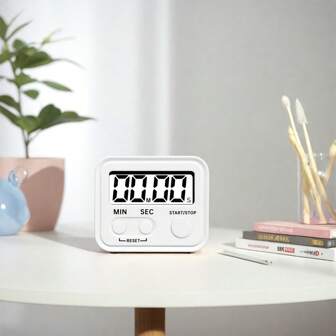 Millisecond Precision, Large Display For Clear View - Dual Mode Kitchen Timer! Stopwatch For Listening Practice / Baking Timer To Prevent Burning, Writing Practice / Essential Desktop Item For Homemakers & Professionals, Palm-Sized For Easy Carrying, Time Management Has Never Been Easier~