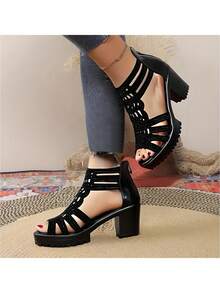 Women Platforms & Wedge Sandals - Black - View 5