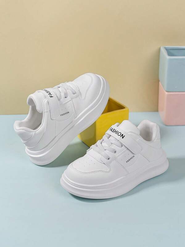 2025 New Style Children's Sports Shoes Spring/Autumn White Sneakers For Boys, Girls And Toddlers