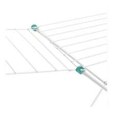 Naples Steel Floor Clothesline With Retractable Wing, White Color, Supports 11 Kg, Secalux - 白色 - 查看 5