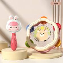 0-3 Years Old Cute Cartoon Hand Clapper, Rattle, Hand Drum Musical Instrument, Music Education, Gift, Game, Baby & Kids Musical Toy For Soothing, Hearing Development And Pre-School - Multicolor - View 13