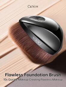 CATKIN Flat Top Makeup Brush, Professional Dense Bristles, Suitable For Seamless Foundation Application, Liquid Foundation Compatible C02 #45 - Black - View 3