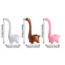 Ring Dinosaur Stand, Suitable For Earrings, Rings, Jewelry, Desktop Decorations, Wedding Engagement Ring Stand, Cute College Style Room Decoration, Cute Female Gift, Suitable For Valentine'S Day, Romantic Night, Birthday, Anniversary, Ring Stand Display Stand Creative Decoration , Makeup Room Decor - Multicolor - View 6