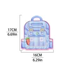 12 件装返校可爱零食糖果收纳袋、可爱卡通汽车饰品小物件收纳袋、少女零食自封袋、毕业礼物包装袋