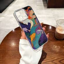 Mermaid And Fish Pattern Mobile Phone Case Decorated With Colorful Underwater Design Suitable For IPhone 16, 15, 14, 13, 12, 11 Pro Plus Promax Models TPU Material Shockproof Protection It Is A Great Gift For Family Friends Children Birthdays Spring Festival Holidays Boyfriends Girlfriends And Valentine's Day - Trong sáng - Xem 7