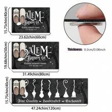 1/2pcs Halloween Skull Horror-Anti-Slip, Waterproof And Washable Floor Mats Are Suitable For Indoor, Laundry Room, Entrance Passage, Kitchen, Living Room, Bedroom And Bathroom, And Are Perfect Gifts For Home Decoration And Bathroom Floor Mats.