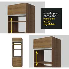 Integral Kitchen 350cm Glamy Madesa 01 Brown Color - Brown - View 6