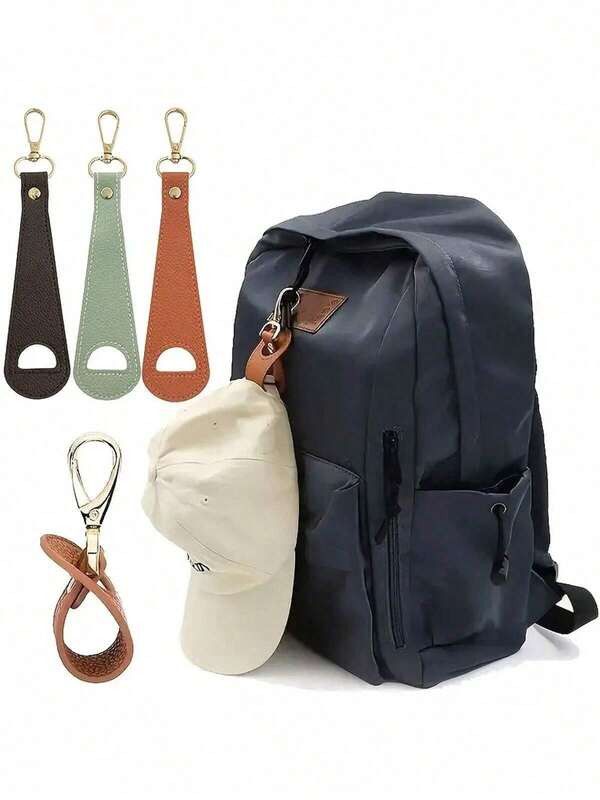 قطعة واحدة من الضروريات السفرية - مشبك قبعة، مريح للتعليق على الحقائب، يثبت القبعات بإحكام، خفيف الوزن وقابل للحمل، إكسسوار لا غنى عنه للحقائب اليدوية والحقائب الظهرية والأمتعة - مثالي للسفر والتنقل والأنشطة الخارجية