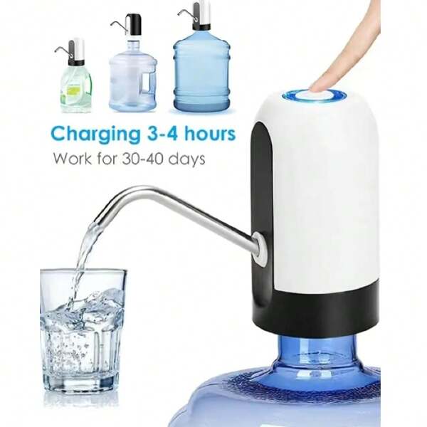 Nueva bomba eléctrica inalámbrica, dispensador de agua a presión automático, máquina de beber agua recargable para uso doméstico