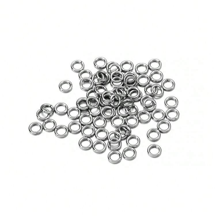 30-200Pcs/Lot 3-25mm Stainless Steel Split Ring Open Single Loops Jump Rings Connectors For DIY Jewelry Making Findings Accessories - Stainless Steel Split Ring - View 21