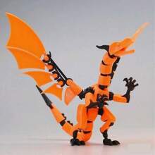1 件 23.5 厘米 [T13 假人 3D 打印可动龙玩具] 铰接龙模型，高铰接龙玩具 - 青少年和成人的减压玩具，适合万圣节和圣诞节，DIY 组装玩具，易于组装，防破损，附带组装说明，43 个可移动关节，组装模型，优质 PLA 材料，批量出售，减压玩具 - 彩色 - 查看 17