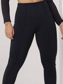 Women's Pants, Zarah Pants, Beautiful And Super Modern, Comfortable And Stylish, The Perfect Pants For Any Occasion Simple Elegant Casual Fabric Split Asymmetrical - Rửa tối - Xem 3