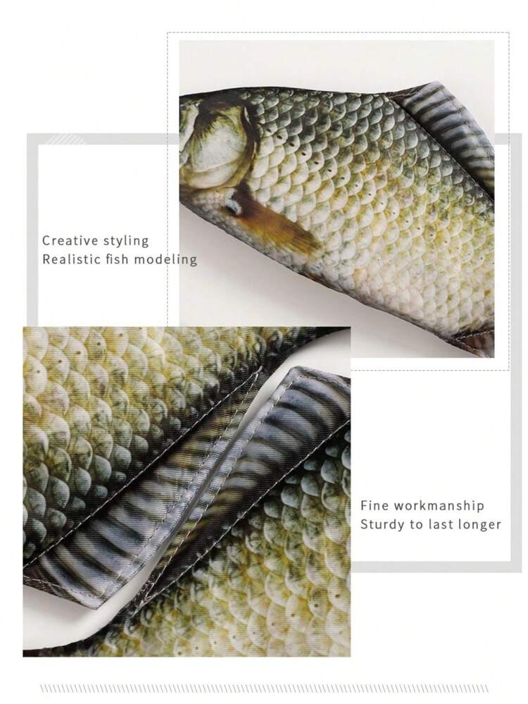 Realistic Fish Shaped Pencil Case - Fish - View 3