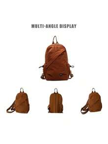 多機能デュアル目的チェストバッグ男性と女性のバックパックアウトドア登山小型バックパック旅行メッセンジャーバッグ - イエロー - チェックする 4