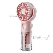 NetHong Portable Fan Mini Handheld Humidifier Fan USB Rechargeable For Outdoor Travel Hand Held Small Pocket Fan With Water Spray Mist - Multicolor - View 12