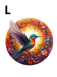 A Lovely Bird Pattern Jigsaw Puzzle,Fun Floral And Bird Wooden Puzzle,Stress Relief,Suitable For Family Playpuzzle,Jigsaw Puzzle,Jigsaw,Puzzle,Puzzles For Adults,Puzzles,Puzzles Jigsaw,Puzzle Mats Jigsaw,Wooden Puzzle>Apricot,Puzzle,Puzzles,Jigsaw Puzzle,Pazzle,Wooden Bird,Jigsaw>Adult