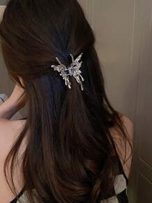 1 pieza Clip de pelo con mariposa plegada, adecuado para usar a diario como accesorio de pelo para mujeres