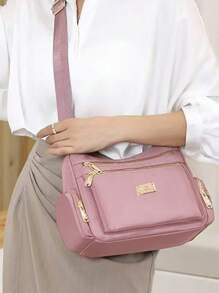 Ladies' Cross-Body Bag - A Stylish And Fashionable Multi-Layered Casual Women's Bag With A Single Shoulder Strap.