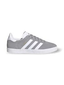 Adidas Giày nữ Gazelle kiểu dáng thường ngày, nhẹ, êm ái, thoáng khí, đế dày, có logo, thân thiện với da, đa năng, phù hợp đi làm hàng ngày, tập gym, đi học, thư giãn, du lịch, hẹn hò. Màu đen FW0716 - xám - Xem 2