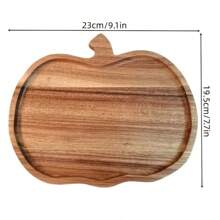 Wooden Pumpkin Tray, Snacks, Candy, Appetizers, Fruit Decorative Tray, Reusable Dessert Plate, Multifunctional Tabletop Display Tray, Wooden Cheese Board, Suitable For Desserts, Fruits And Coffee, Elegant Halloween, Thanksgiving, Christmas, Easter Serving Platter, Home Decor Gift Idea, Suitable For Home, Kitchen, Party, Wedding And Holiday Gifts