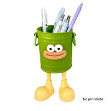 5个彩色大嘴巴铅笔筒，长腿大嘴怪兽铅笔杯带字母贴纸，桌面收纳桶造型，可爱趣味香肠嘴化妆刷收纳盒，DIY桌面文具收纳包 - 彩色 - 查看 23
