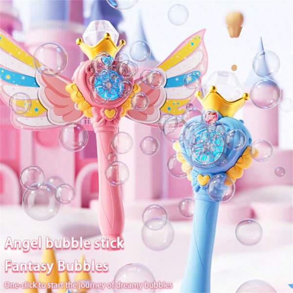 1pc 2025 New Magic Bubble Maker Automatic Bubble Machine, Big Capacity For Kids, Electric Bubble Blower Toy, No Leaks