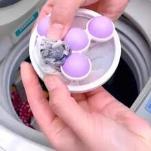 Kit 2 Floating Lint And Hair Removal Collector For Washing Machines - Cores Aleatorio - View 4