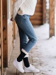 1/3/6 双装 女士春秋冬季宽松针织袜 黑色、白色和灰色 压缩袜 舒适、保暖、透气、时尚 适合远足、返校、万圣节和圣诞节的完美礼物