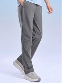 CAMEL CROWN Men's Sports Pants Quick Dry Trousers Woven Breathable Casual Fitness Running Pants - Rock Ash - View 2