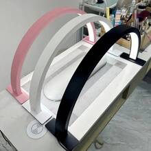 1 lâmpada em arco com controle de brilho e temperatura de cor ajustável, alimentada por USB, baixa alergia, em formato de crescente, ideal para manicure, extensão de cílios, tatuagem e cuidados com unhas nude, salão de beleza, extensão de cílios e iluminação para exposição de artesanato, design moderno, ideal para presentes de feriado e aniversário