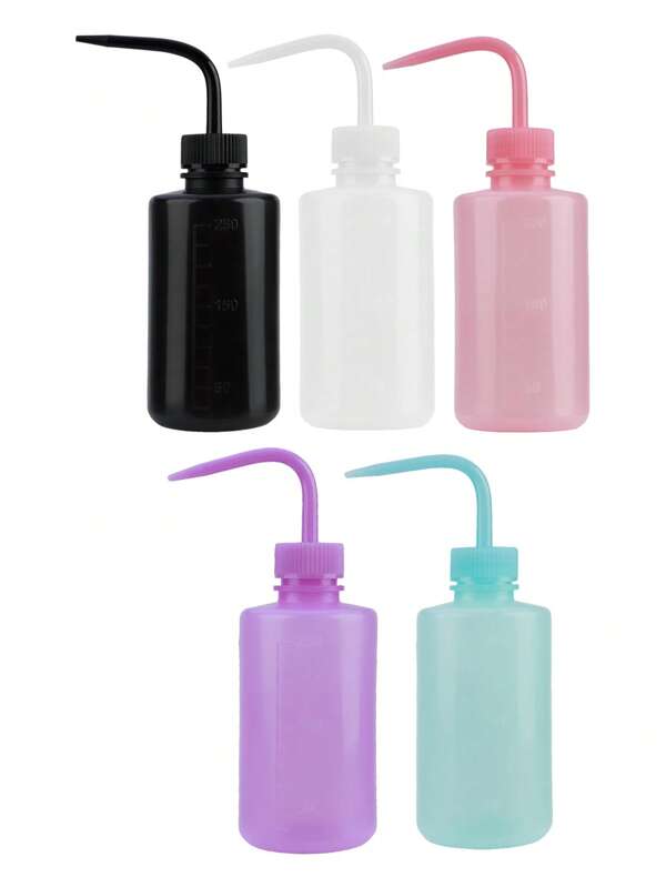 1-2pcs 8.45/16.9oz Plastic Squeeze Bottles- Rinse Bottle Watering Tools, Plant And Flower Succulent Watering Bottle With Plastic Curved Mouth, Potted Plant Pointed Spout Watering Bottle, Tattoo Cleaning Bottles