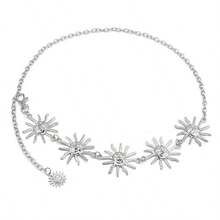 1pc Sexy Smiling Sun Decor Waist Chain For Women, Beach & Holiday Summer, School