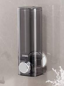 Suction Cup Soap Dispenser, No-Drill Bathroom Shower Gel Shampoo Refillable Bottle, Hotel Wall Mount Liquid Soap Dispenser, Home Shower Gel Bottle Home Bathroom Decor Fall Decor Back To School - Multicolor - View 8