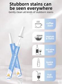 1支/3支/5支装便携式去渍笔，神奇去渍笔，衣物清洁剂。衣物去渍剂，去渍笔，速效衣物去渍剂，旅行便携装（包装可能有所不同）