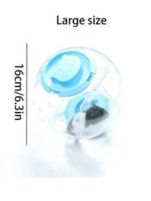 Cuib de jucărie cu minge de alergare pentru hamster, minge de alergare transparentă cu role, minge de alergare pentru hamster, potrivită pentru călătorii și transportul hamsterilor în barăci temporare pentru a împiedica pisicile să muște mingi de jucărie, cele mai bune cadouri de ziua de naștere pentru animale mici, produse pentru animale de companie, cuib de animale de companie, jucării pentru animale mici - Multicolor - Vizualizare 3