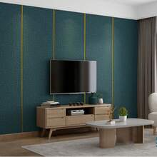 1 Roll Self-Adhesive PVC Decorative Wall Sticker - 10m/32.8ft Peel And Stick Molding Trim, Shiny Mirror Finish For Living Room, Bedroom, Bathroom, And More, Easy DIY Home Decor, Bathroom Wall Stickers - Multicolor - View 9