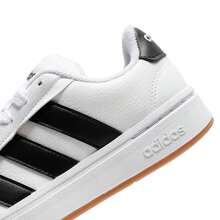 Adidas GRAND COURT ALPHA 00s 网球鞋，低帮，轻便，适合城市徒步、日常训练、休闲运动鞋，JQ2996 - 白色/黑色/樹脂黃 - 查看 8